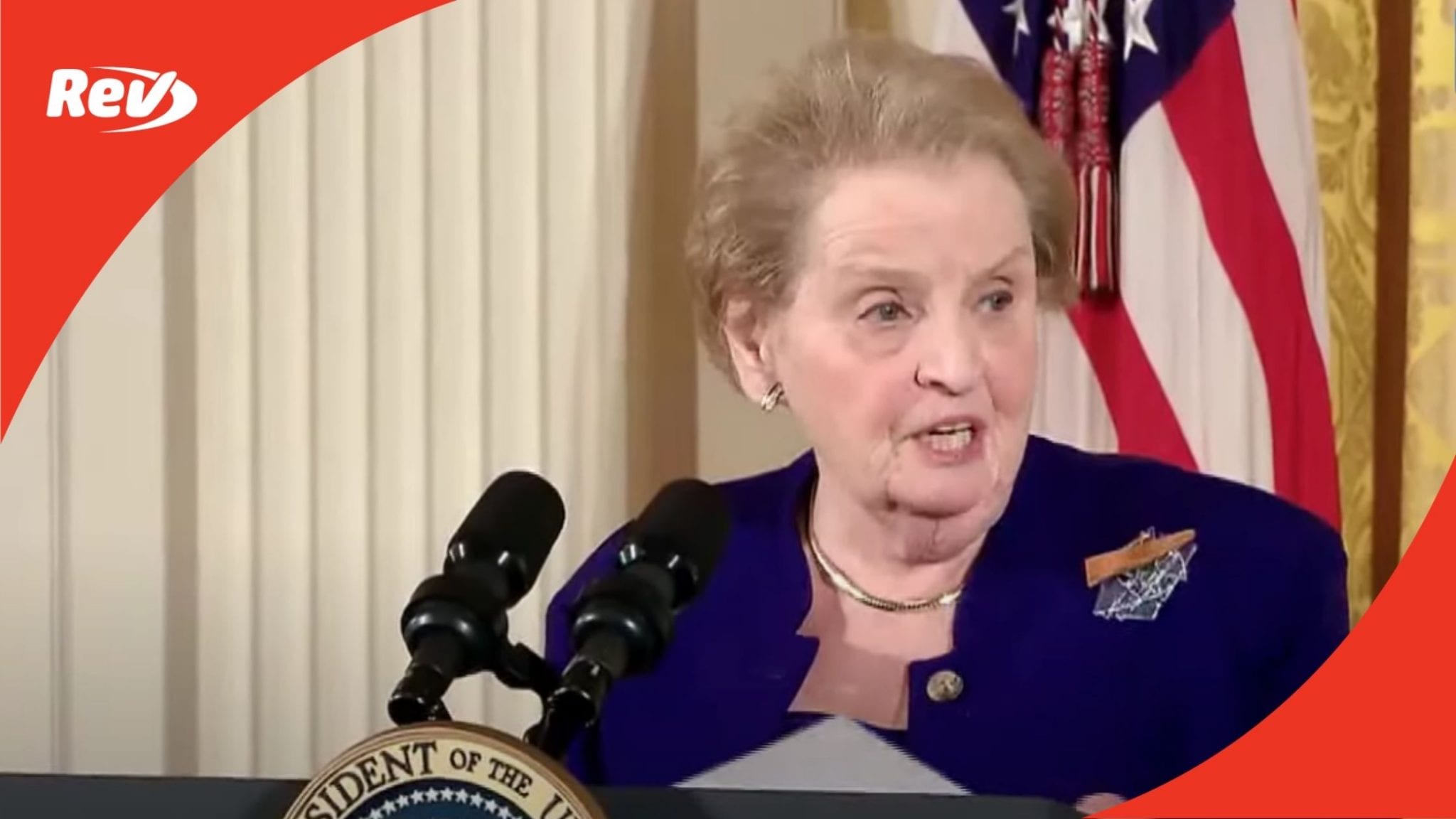 Madeleine Albright International Women's Day 2010 Speech Transcript