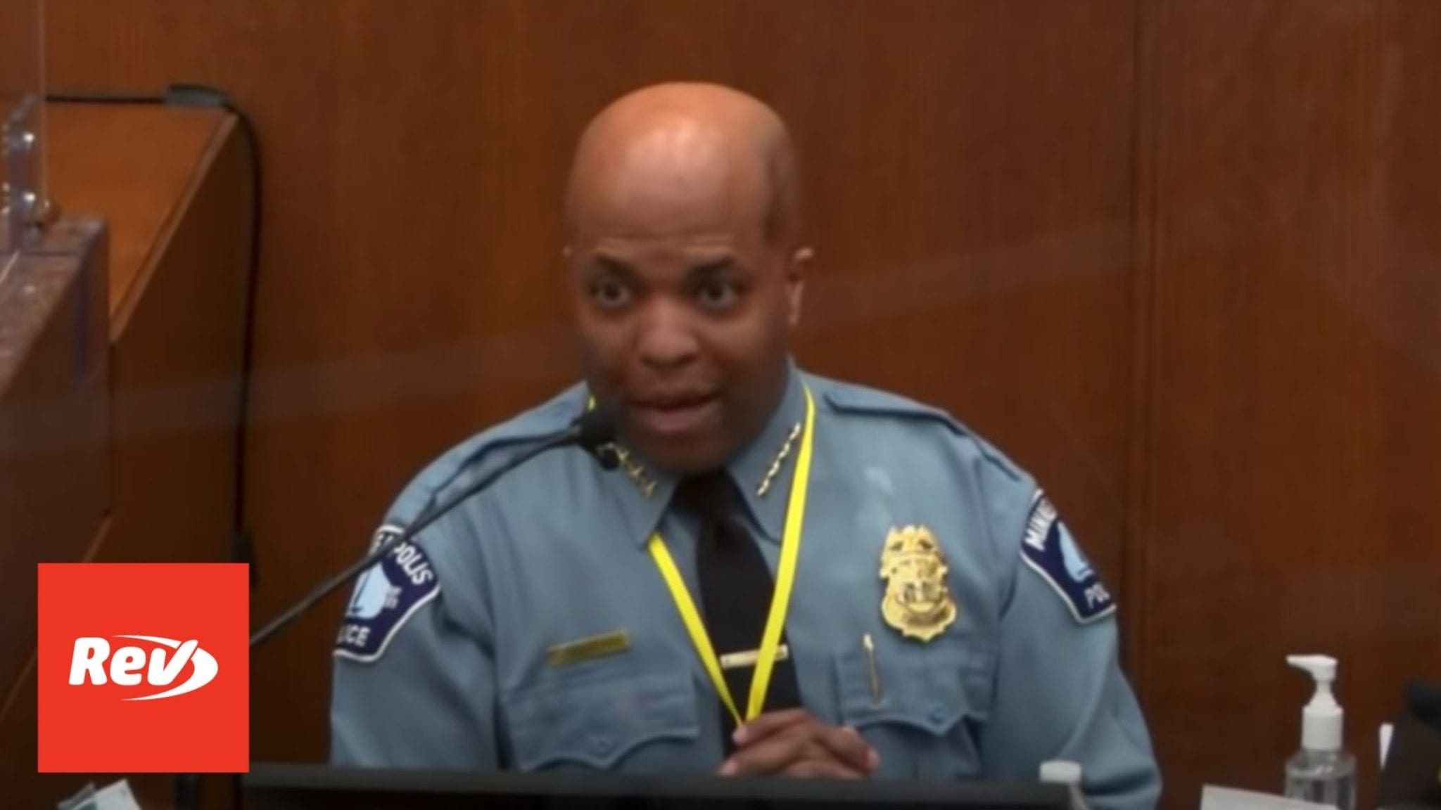 Minneapolis Police Chief Testimony on Use of Force in Derek Chauvin Trial Transcript