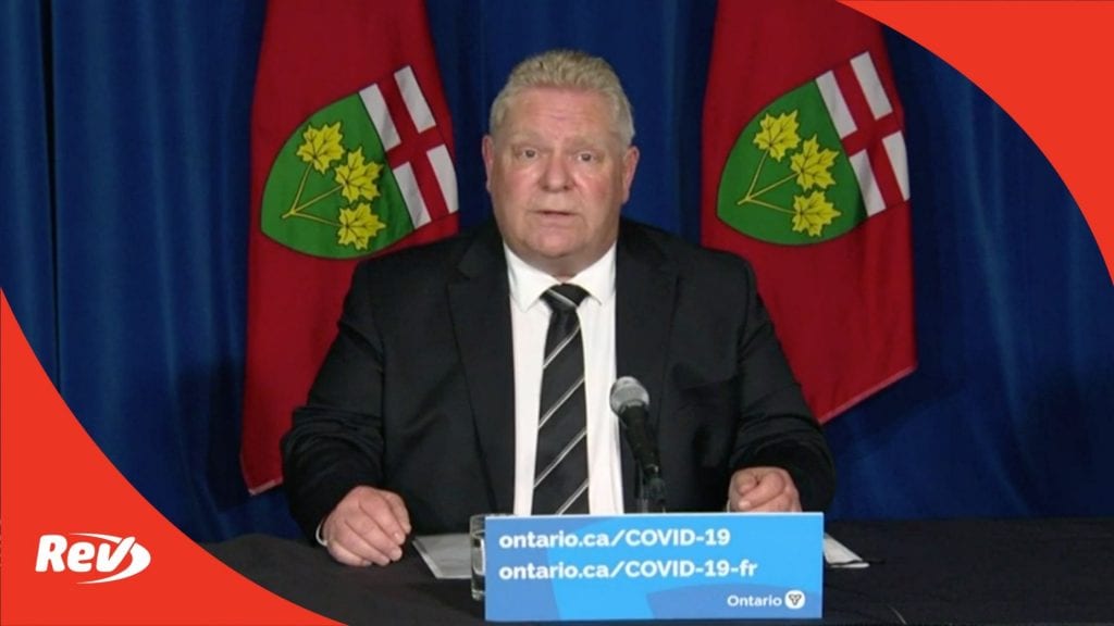 Doug Ford Press Conference Ontario, CA COVID-19 Restrictions Transcript April 12: Shuts Down In-Person Schooling