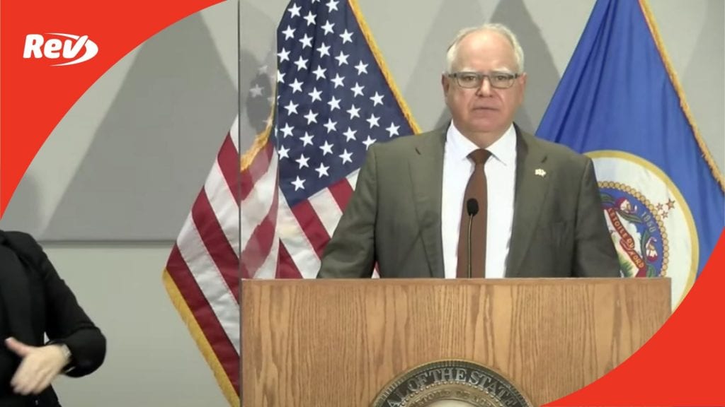 Minnesota Governor Tim Walz April 19 Press Conference Transcript: Public Safety Ahead of Chauvin Verdict