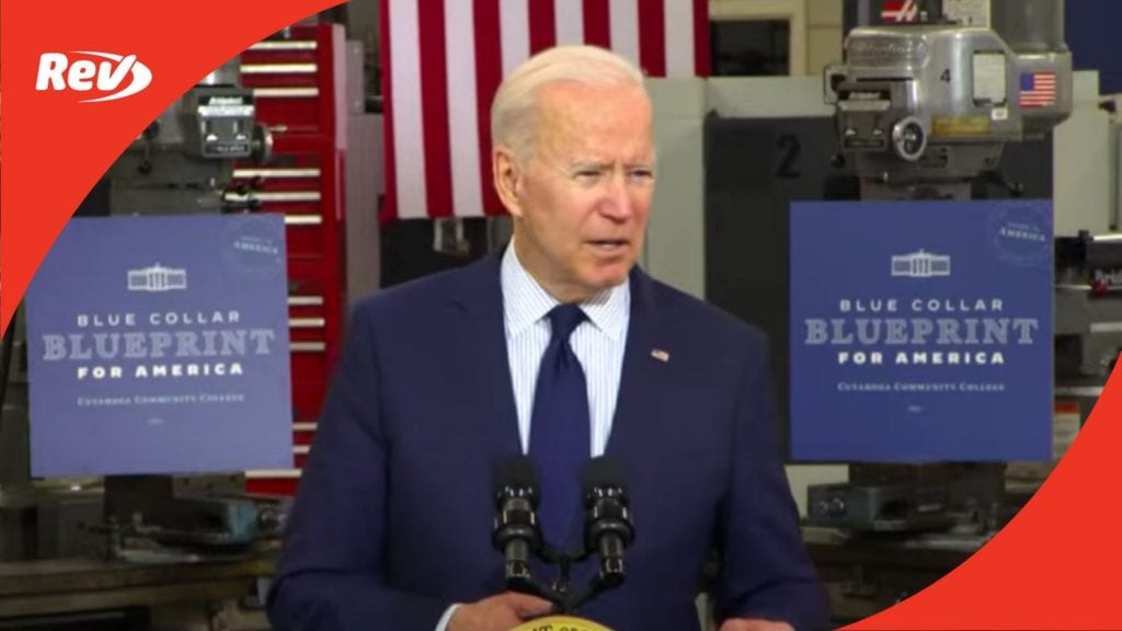 Joe Biden Cleveland Speech Transcript May 27: Economy, Infrastructure