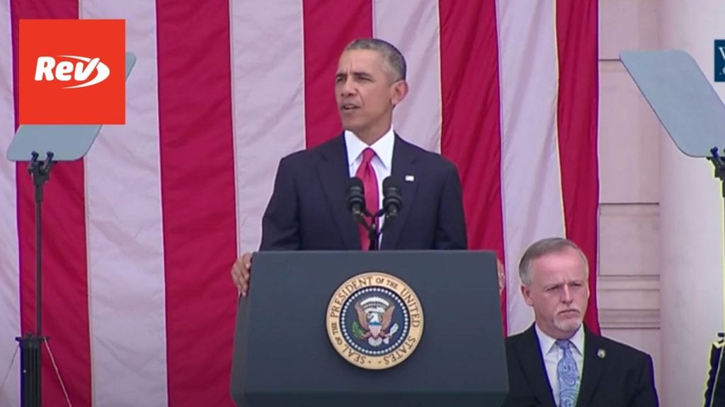 President Barack Obama Memorial Day Speech 2016