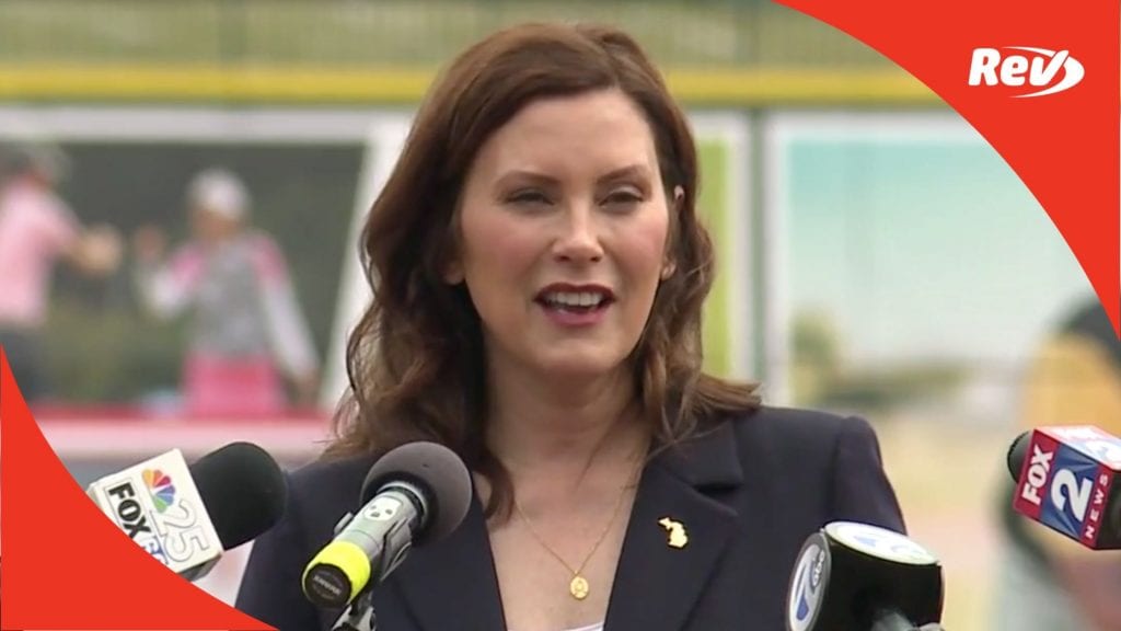 Michigan Gov. Gretchen Whitmer Press Conference Transcript May 20: Mask Order to be Lifted July 1
