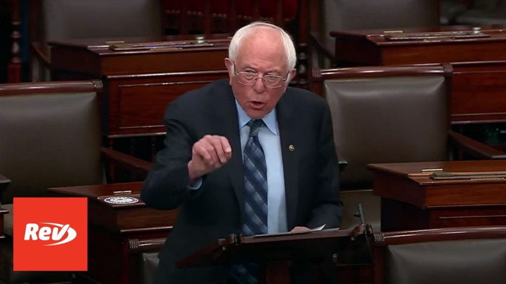 Bernie Sanders Senate Floor Speech Transcript: Conflict in Israel