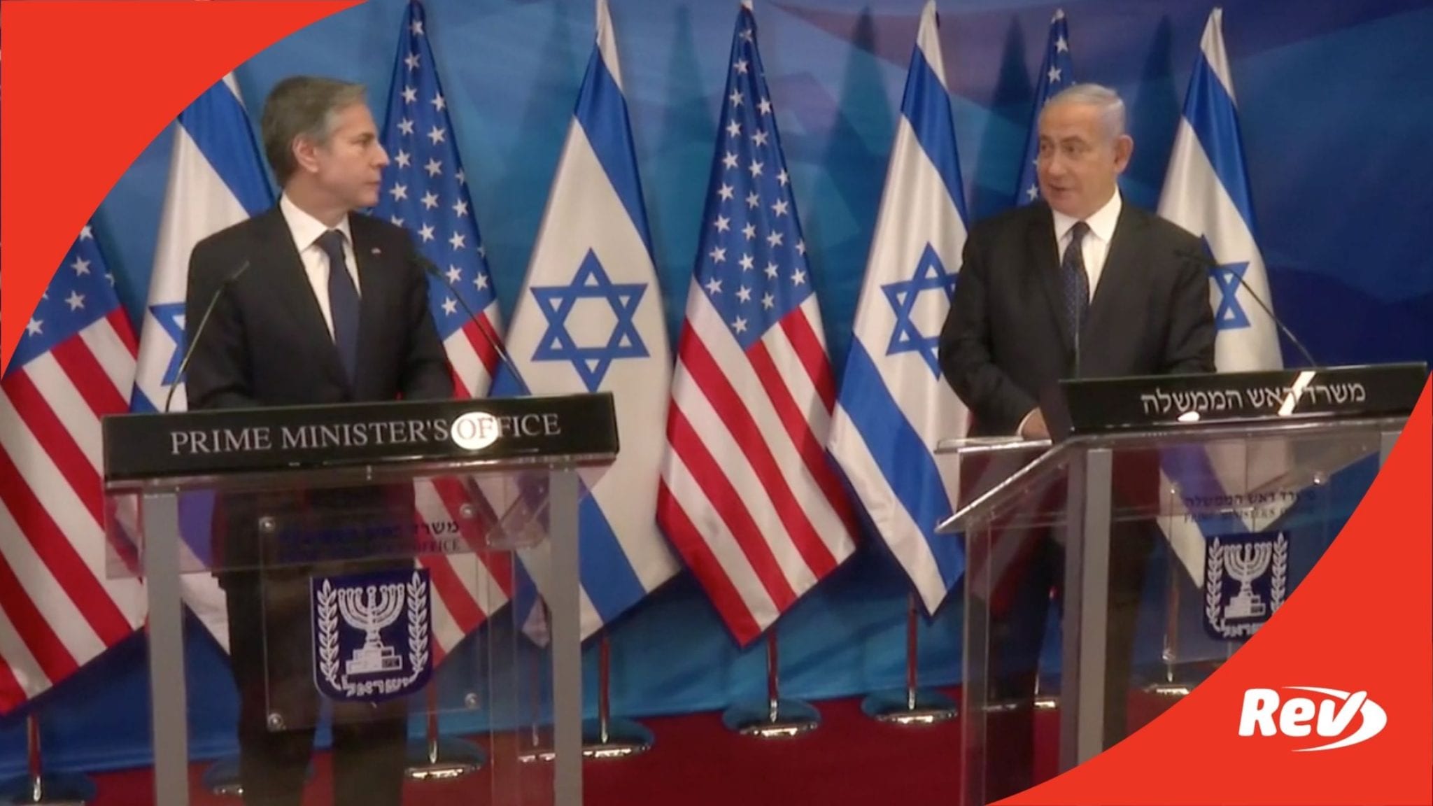 Benjamin Netanyahu & Antony Blinken Joint Press Conference Statement Transcript May 25