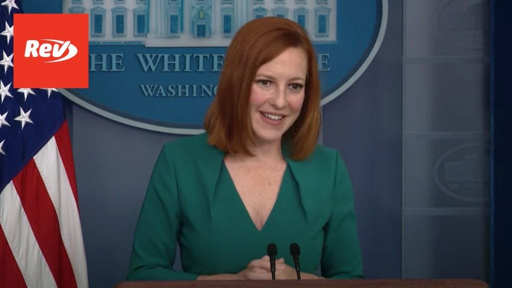 Press Secretary Jen Psaki White House Press Conference Transcript May 25