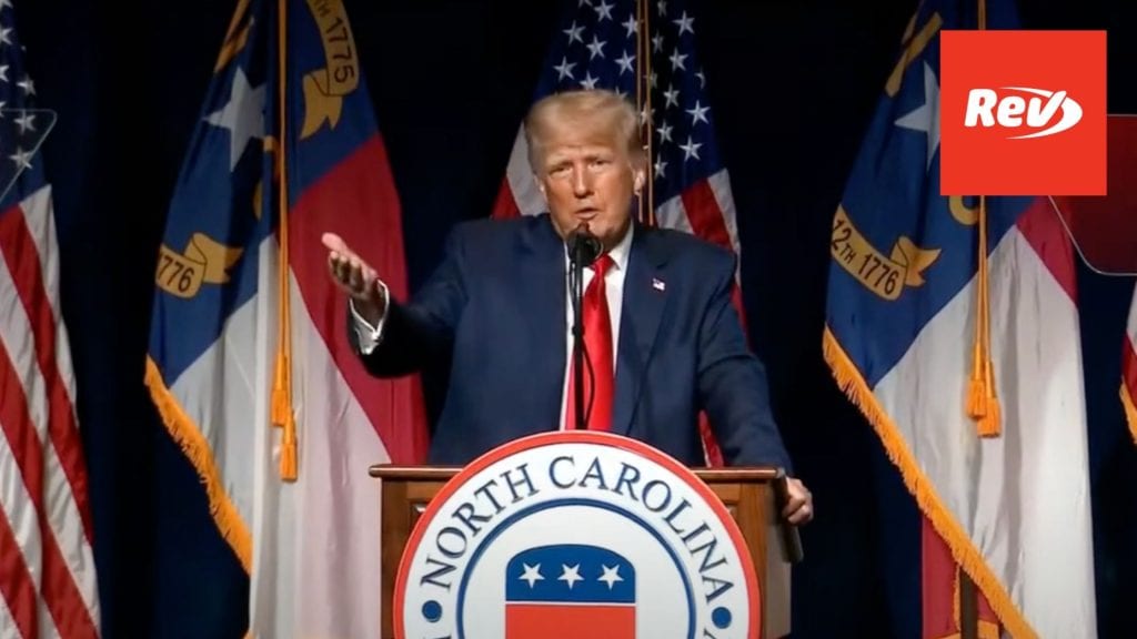 Donald Trump North Carolina GOP Speech June 5
