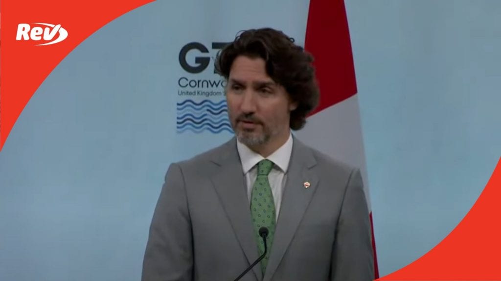 Justin Trudeau G7 Summit Speech 2021