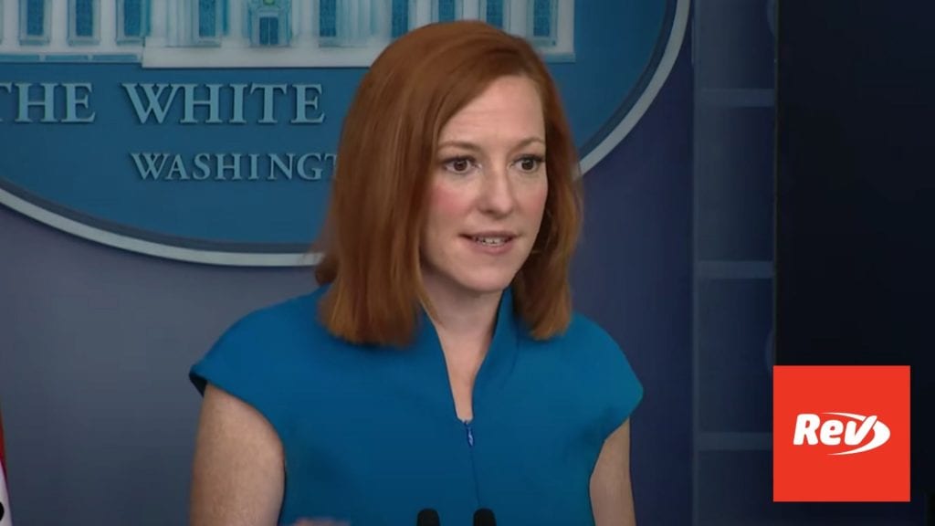 Press Secretary Jen Psaki White House Press Conference Transcript June 4