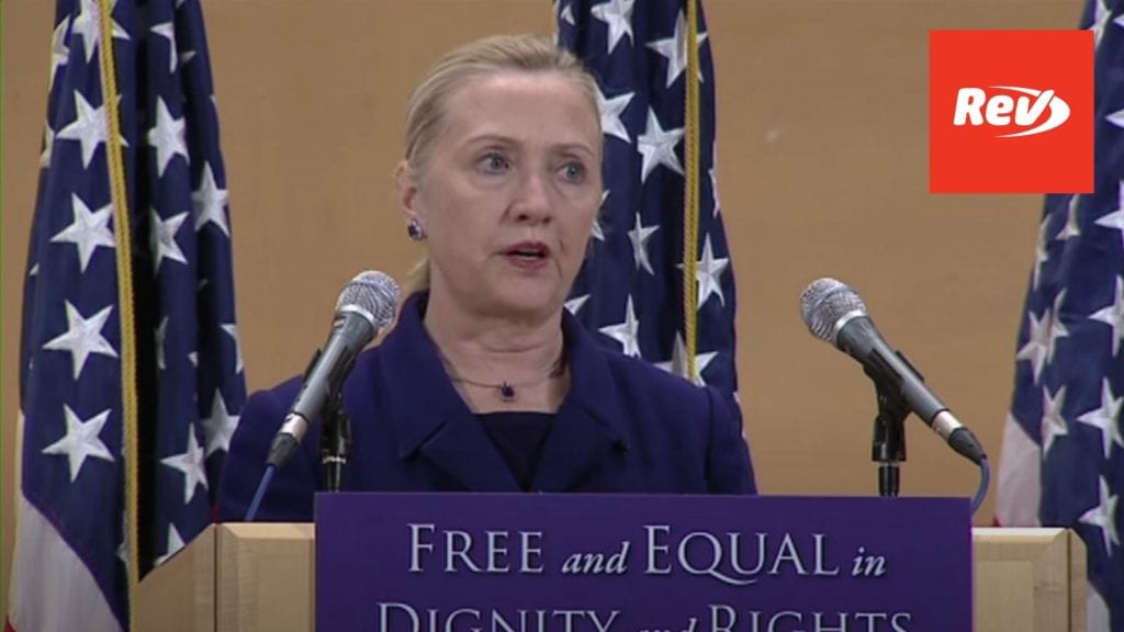 Hillary Clinton LGBTQ Rights Speech Transcript UN 2011