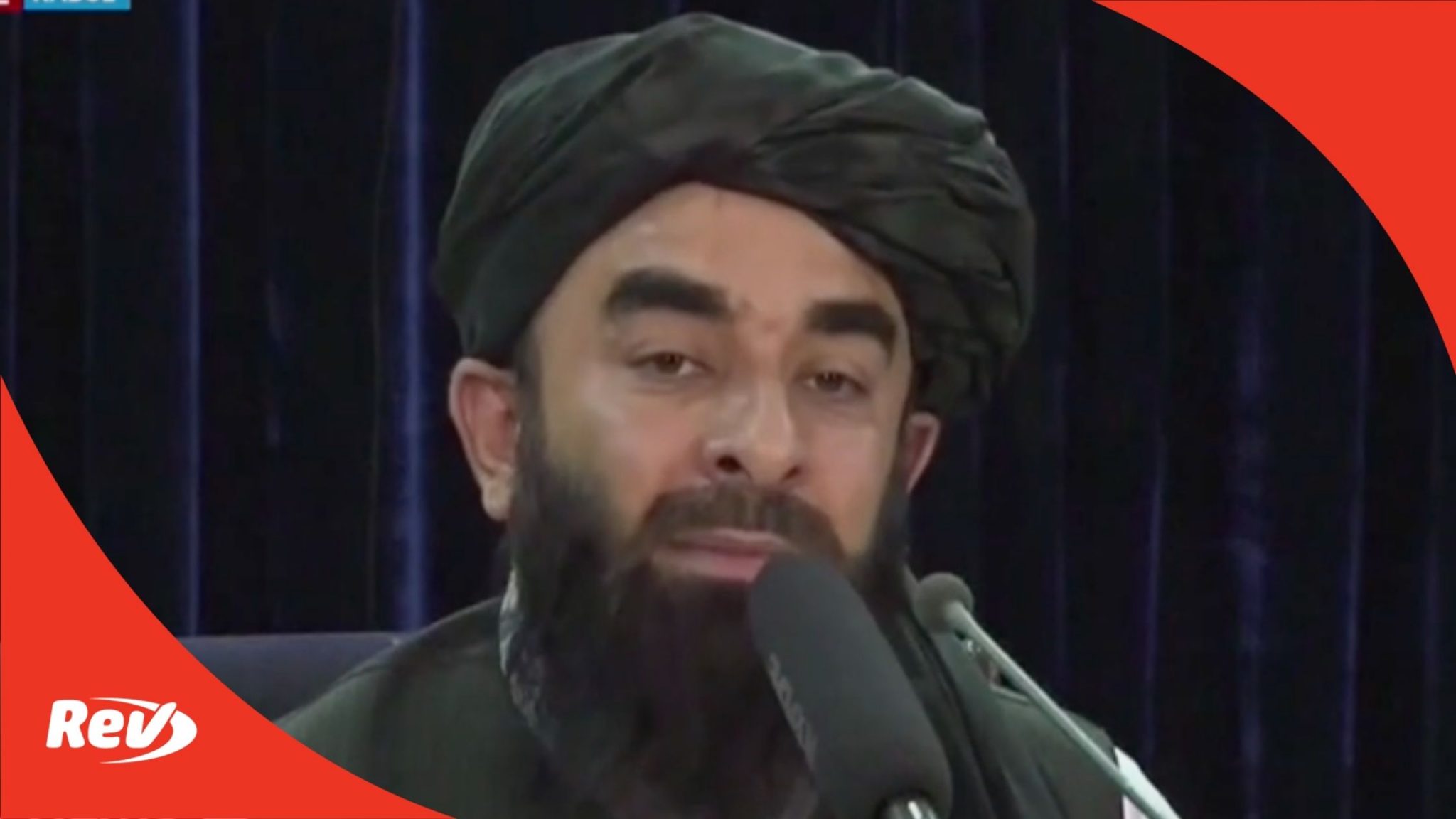 Taliban Afghanistan Zabiullah Mujahid Press Conference August 24