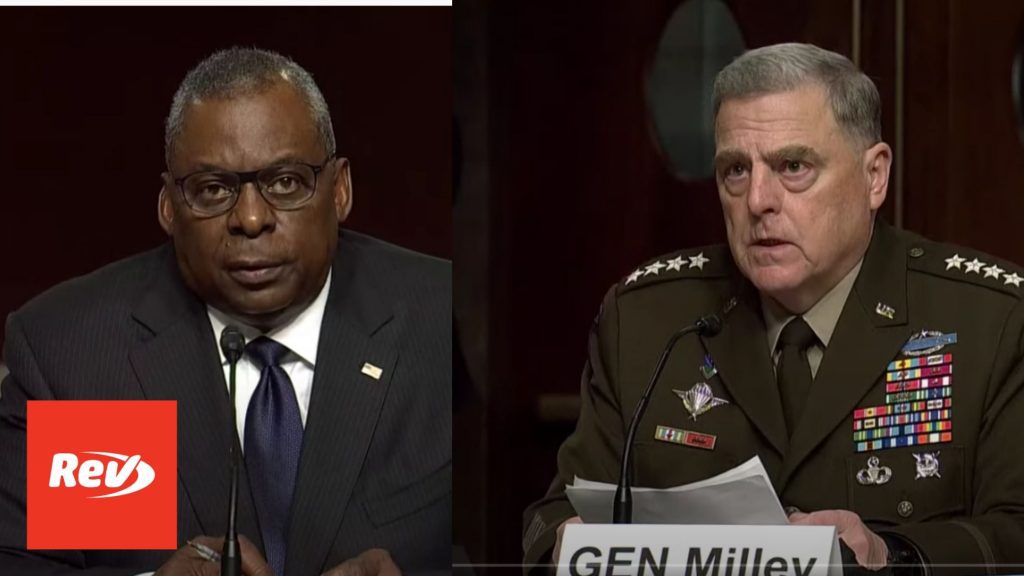 Military Leaders, Gen. Milley Testify on Afghanistan Exit: Full Hearing Transcript