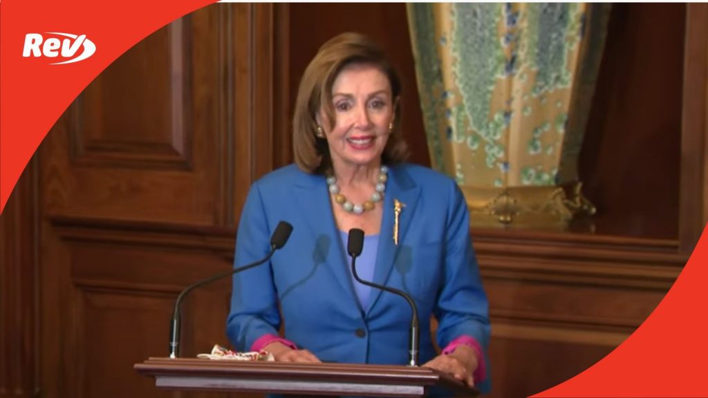House Speaker Nancy Pelosi Signs Continuing Resolution to Keep Government Open Transcript