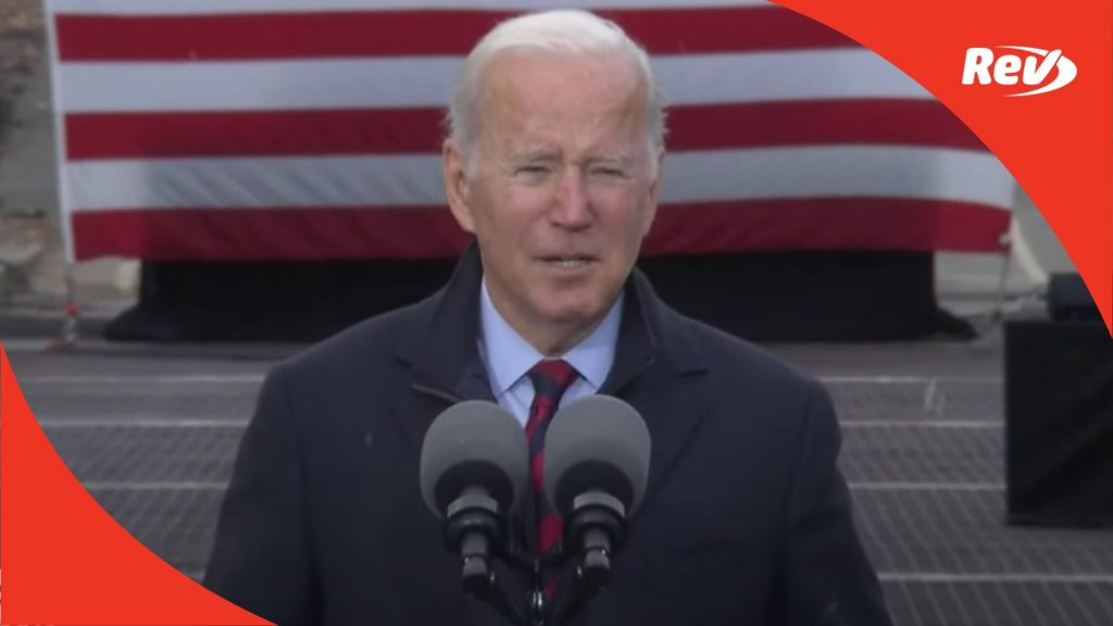 Joe Biden Infrastructure Speech Transcript Woodstock, NH November 16