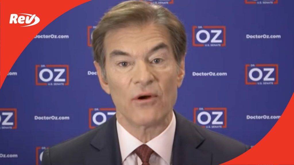 Dr. Oz Enters GOP Senate Race Fox News Interview Transcript