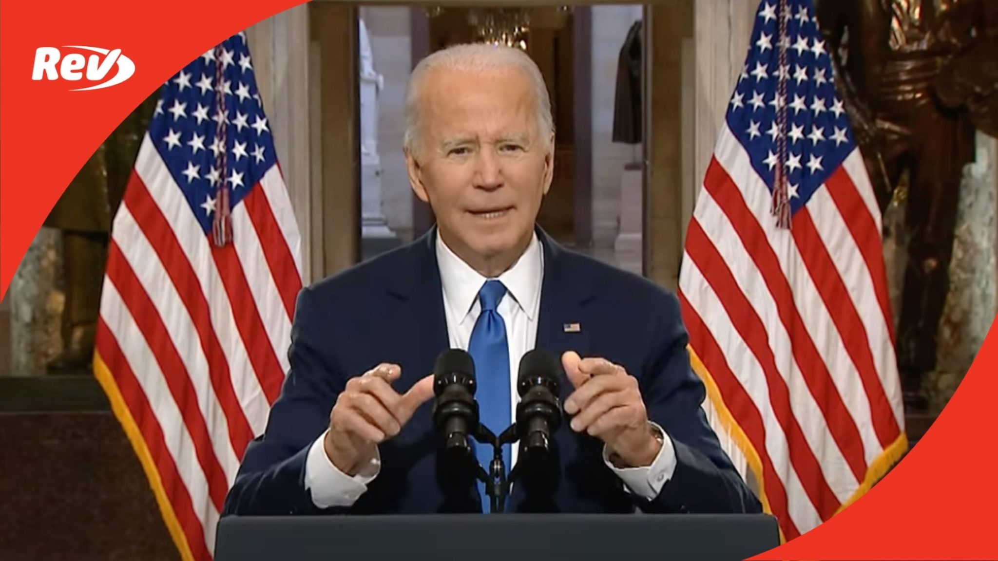 Joe Biden Speech on Anniversary of January 6 Capitol Attack Transcript
