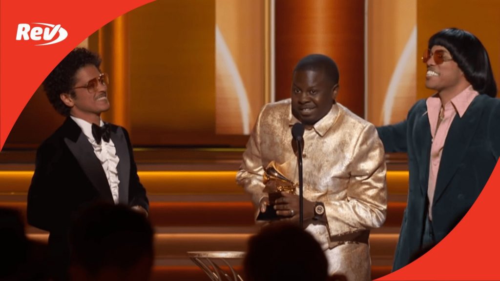 SILK SONIC Wins Song Of The Year For “LEAVE THE DOOR OPEN” 2022 GRAMMYs Acceptance Speech Transcript
