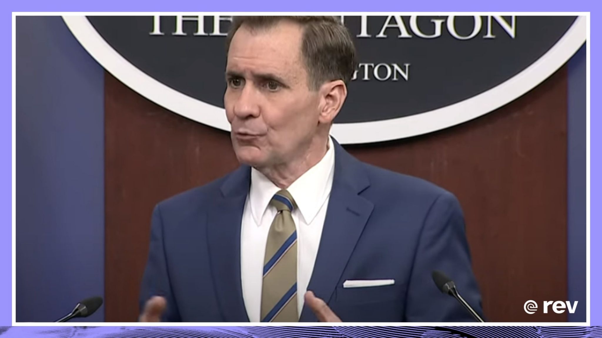 Pentagon press secretary John Kirby holds a news briefing 4/21/22 Transcript