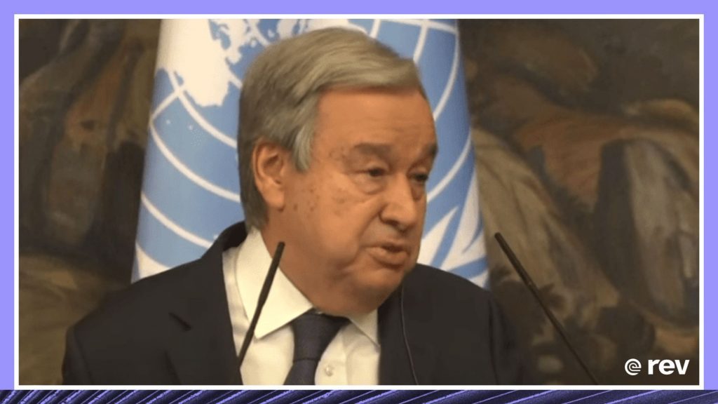 UN chief Guterres holds press conference with Russian Foreign Minister Lavrov 4/26/22 Transcript