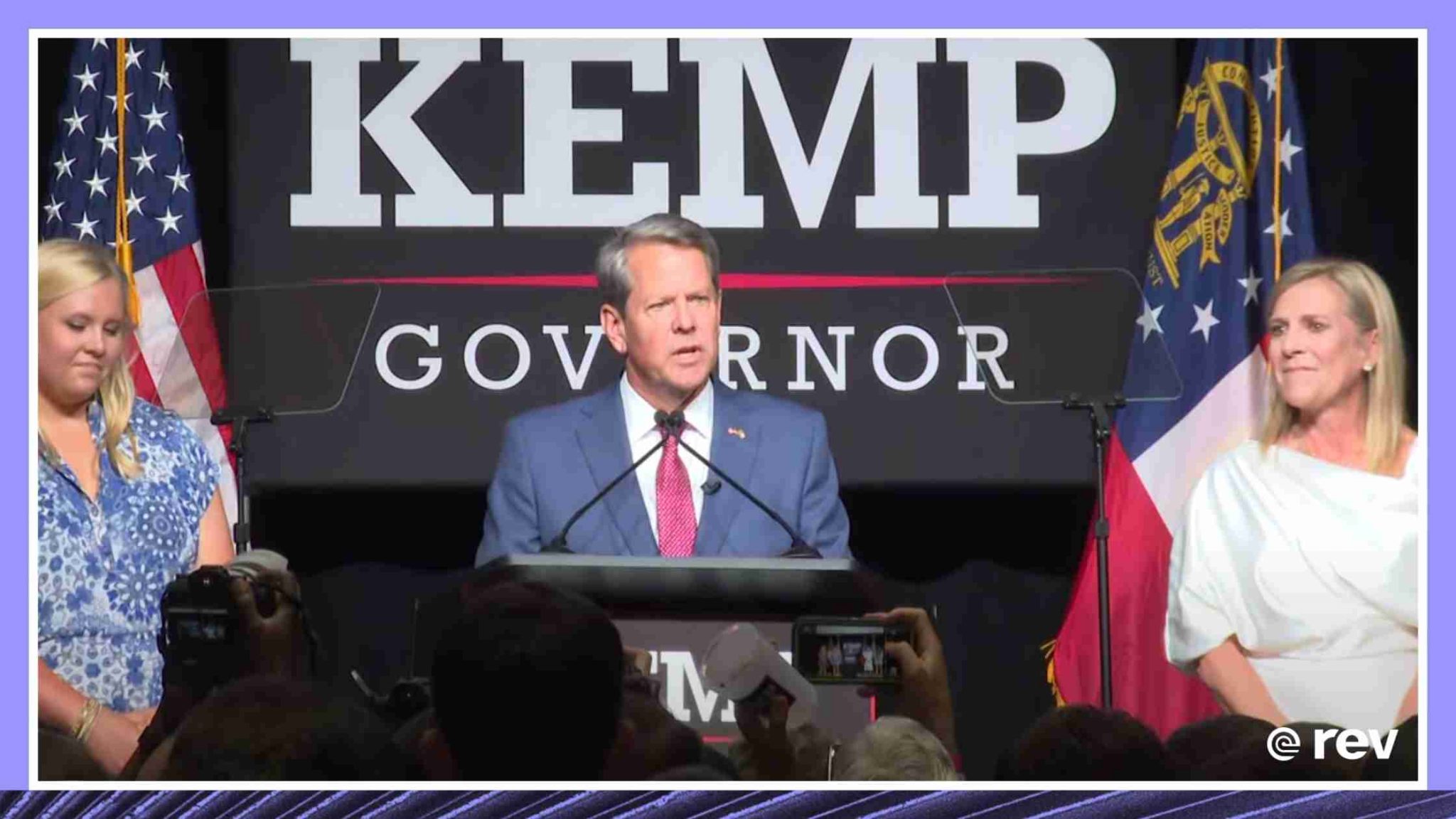 Georgia Gov. Brian Kemp delivers victory speech after securing reelection bid 5/24/22 Transcript