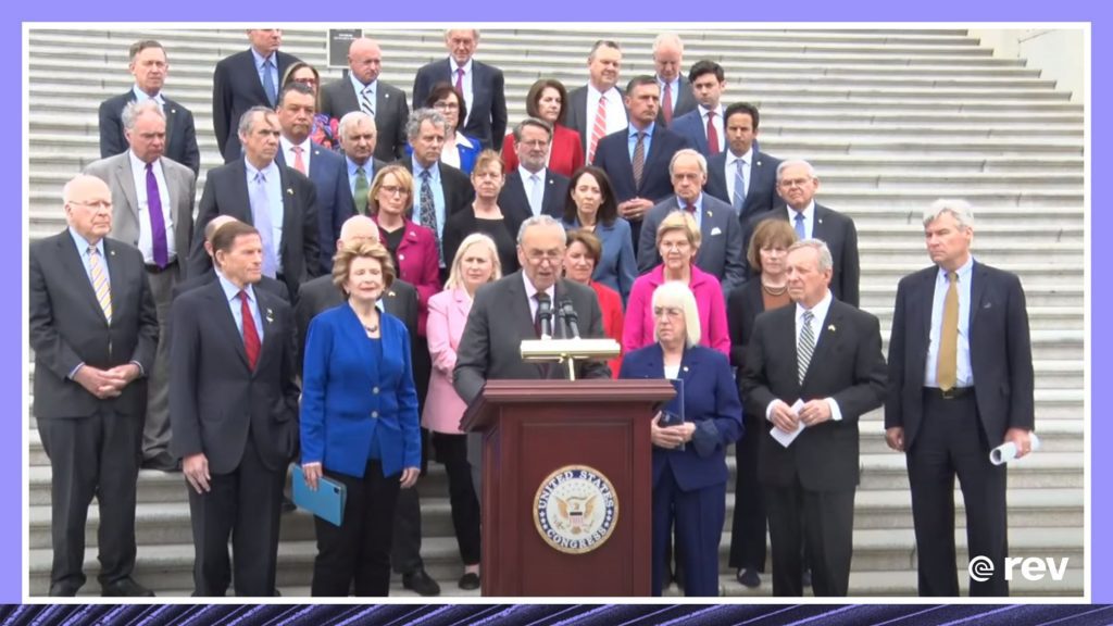 Senate Democrats Speak On Senate Steps About Urgent Need To Protect A Woman’s Right to Choose 5/03/22 Transcript