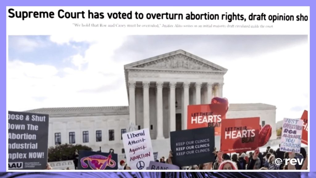 Politico published what appeared to be a leaked draft Supreme Court opinion that would overturn Roe v. Wade 5/03/22 Transcript