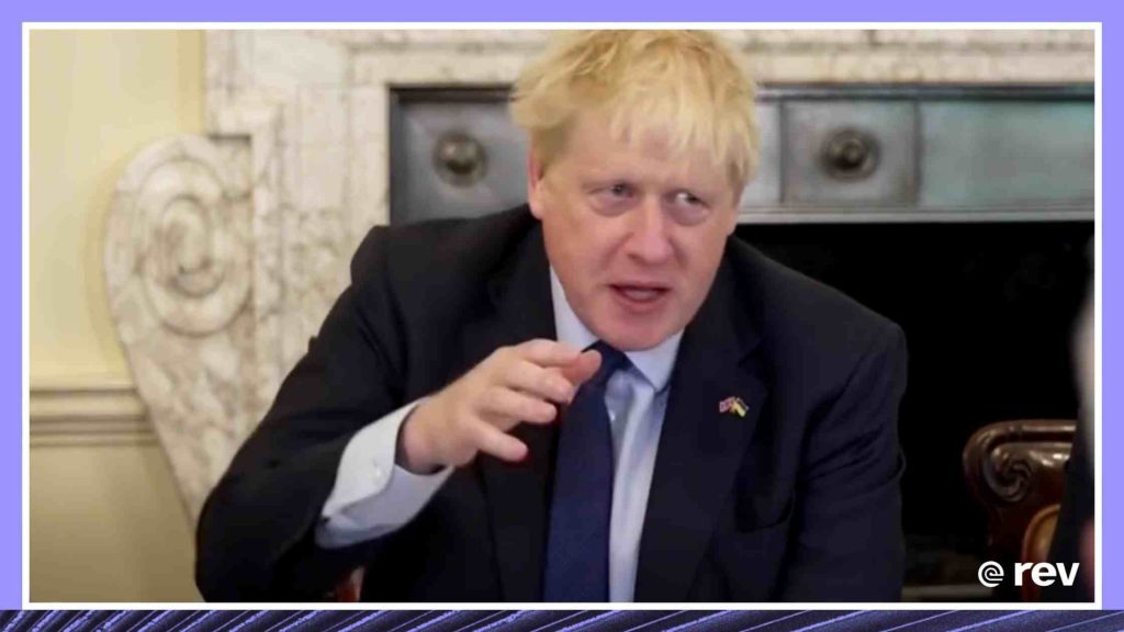 Boris Johnson thanks cabinet for confidence vote support 6/07/22 Transcript