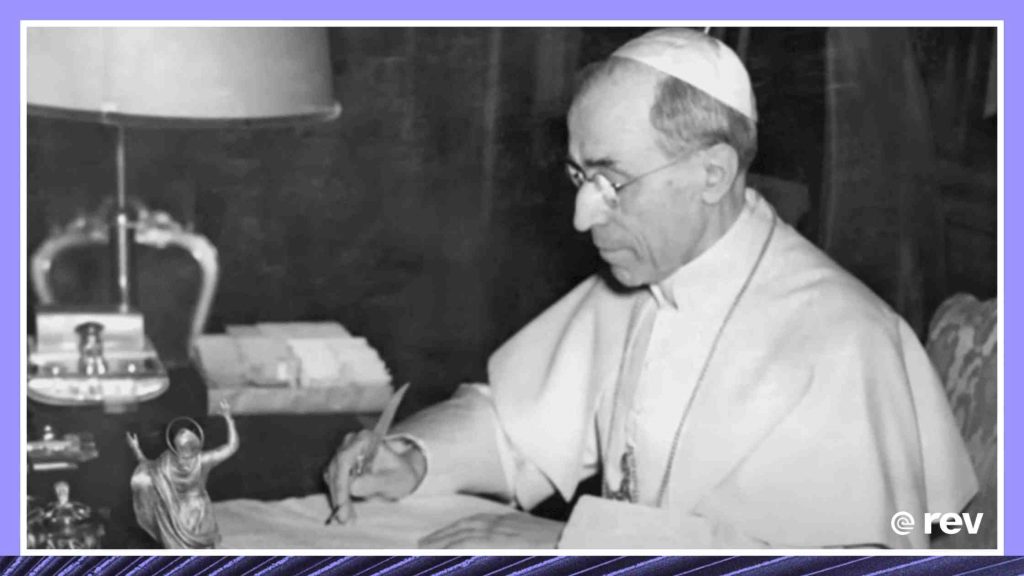 Vatican documents show secret back channel between Pope Pius XII and Adolph Hitler Transcript