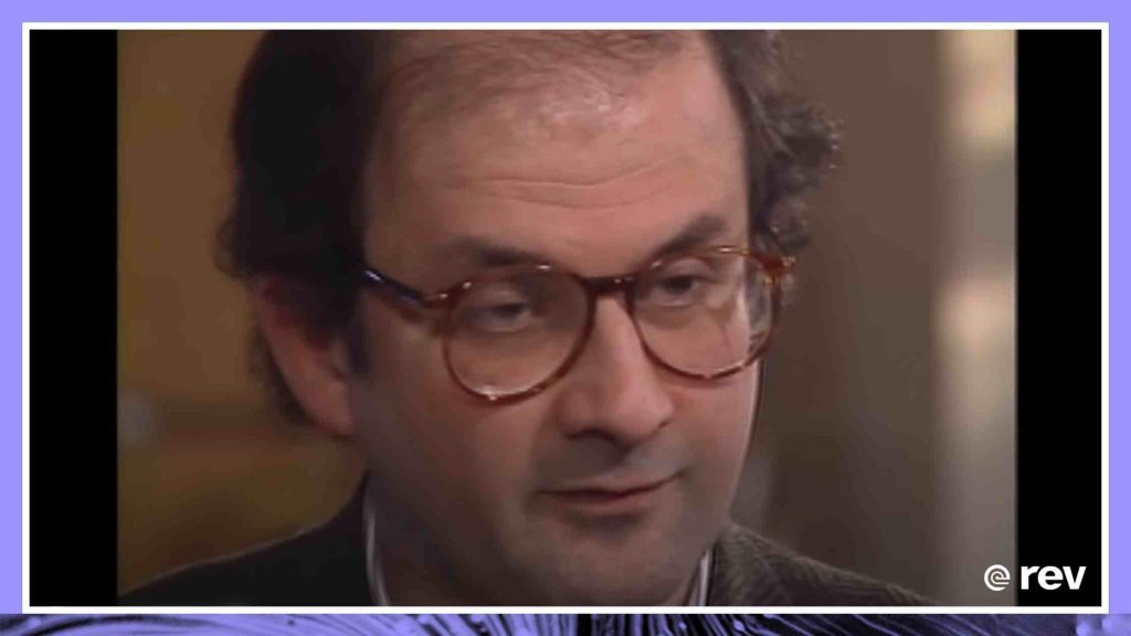 Salman Rushdie: The 60 Minutes Interview (1990) Transcript