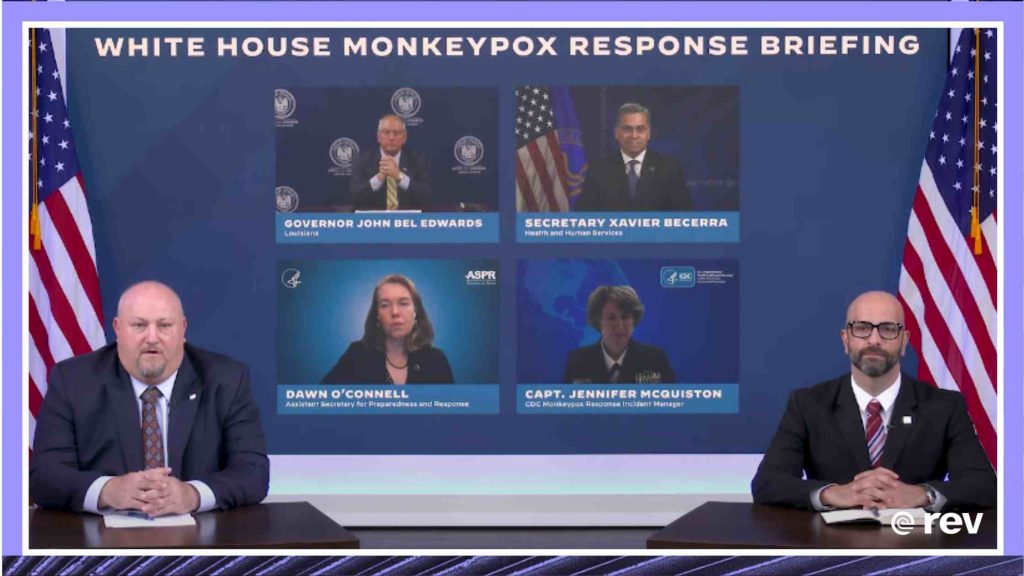 Press Briefing by White House Monkeypox Response Team and Public Health Officials 8/30/22 Transcript