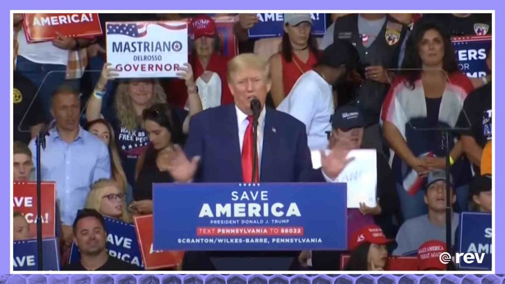 Trump speaks at Dr Oz rally in Pennsylvania Transcript