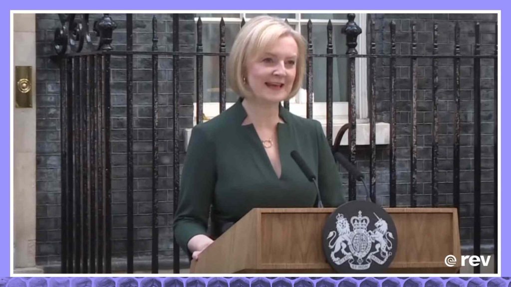 Liz Truss gives last speech as prime minister Transcript