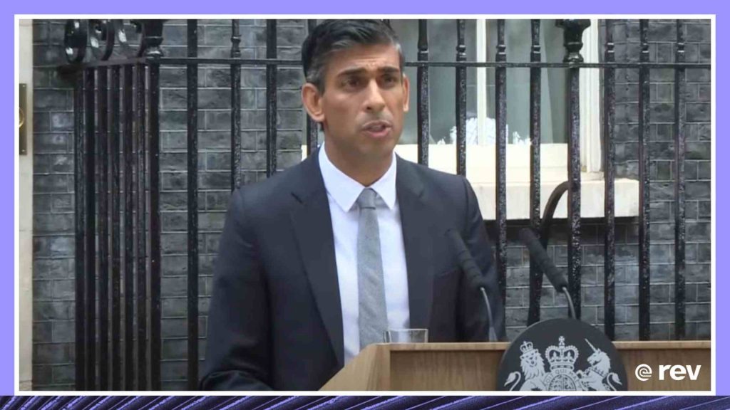Rishi Sunak gives his first speech as Prime Minister Transcript