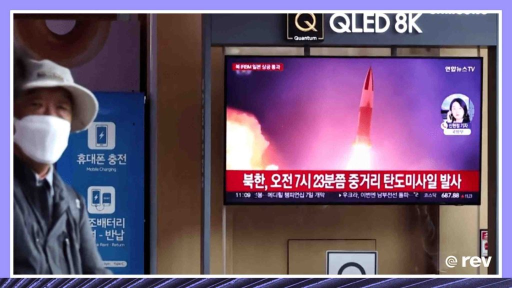 North Korea conducts missile test over Japan Transcript