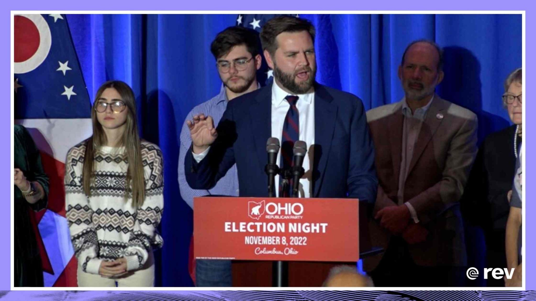 J.D. Vance delivers victory speech after win in Ohio Senate race