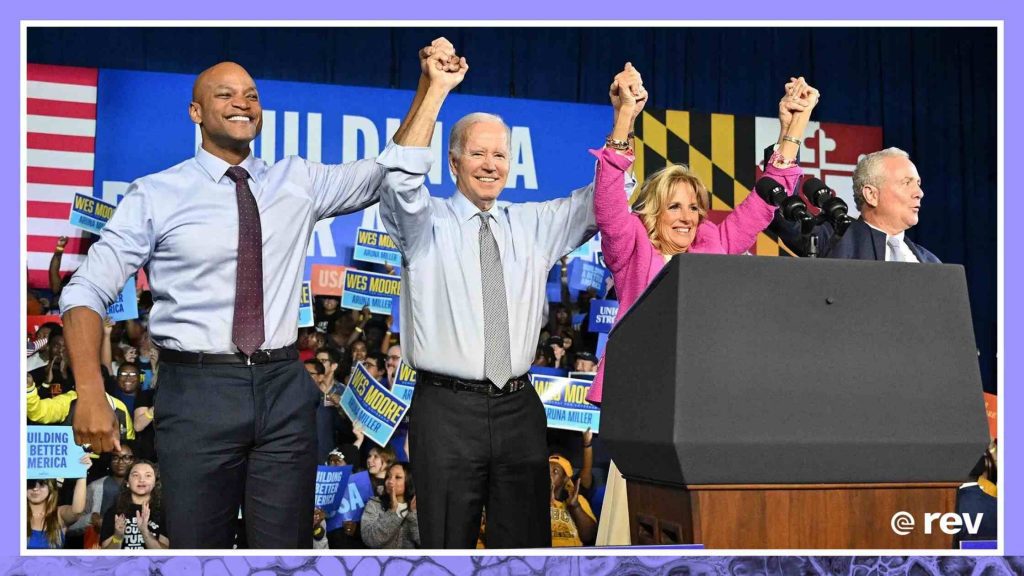 Biden appears at campaign event in Maryland as midterm election nears end Transcript