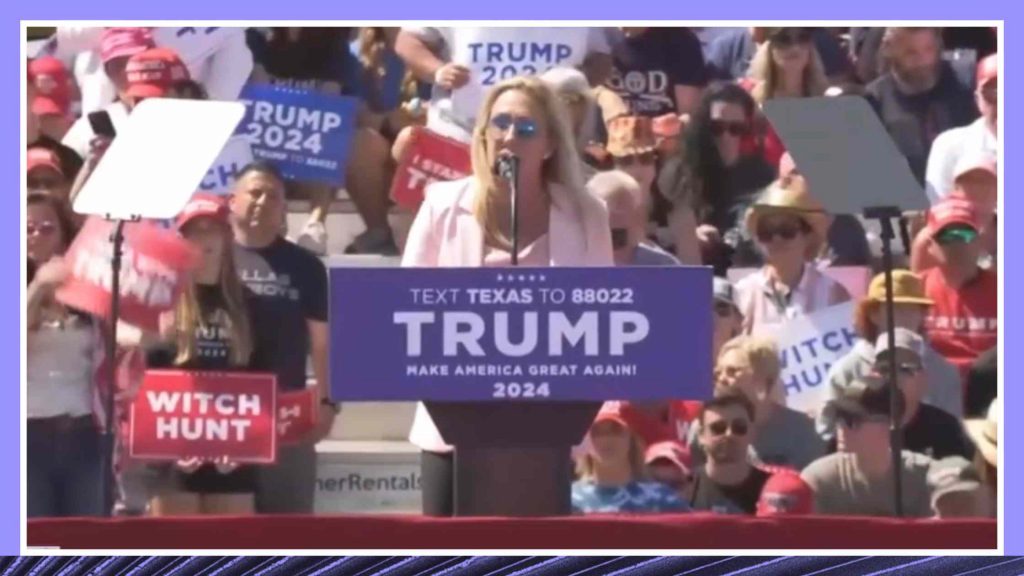 Congresswoman Marjorie Taylor Greene at Trump Rally in Waco, TX 3/25/23 Transcript