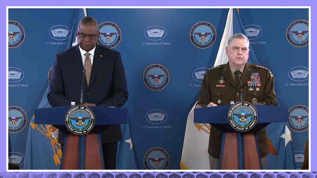 Defense Secretary Austin and Gen. Milley Hold News Briefing After Russia Downs U.S. Drone Transcript