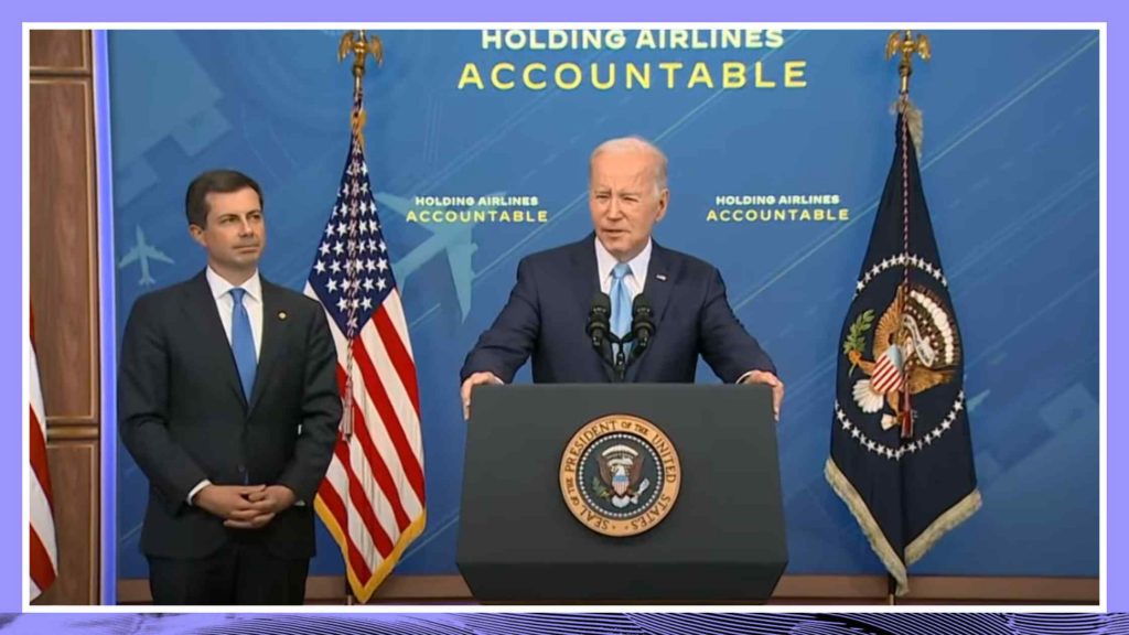 President Biden and Transportation Sec. Buttigieg Speak on Airline Accountability Transcript
