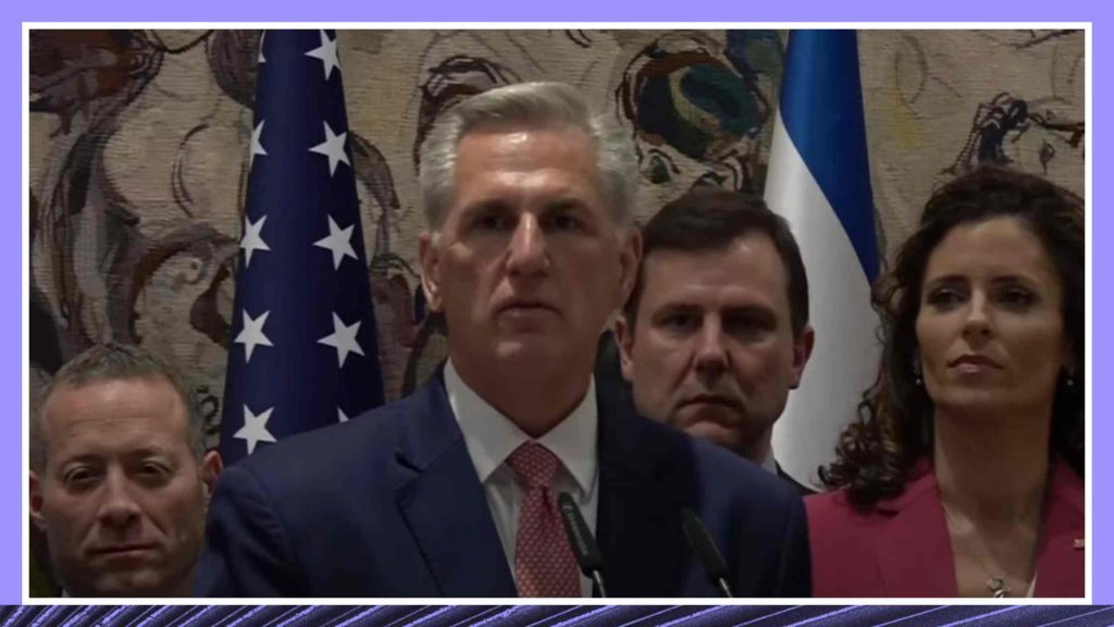 Kevin McCarthy Holds News Conference After Addressing Israeli Parliament Transcript