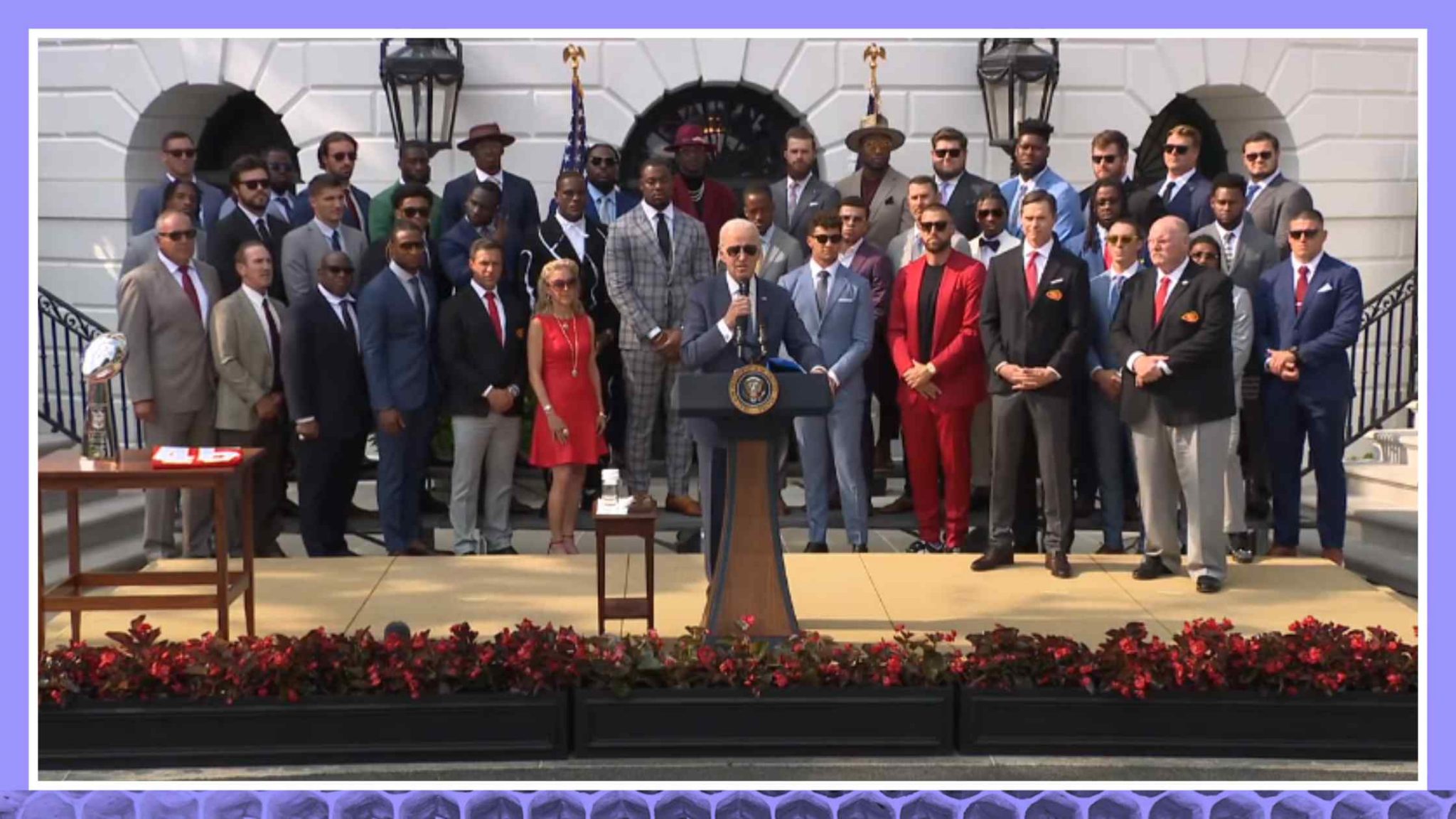 Kansas City Chiefs visit White House for first time after Super Bowl LVII  victory, Sports