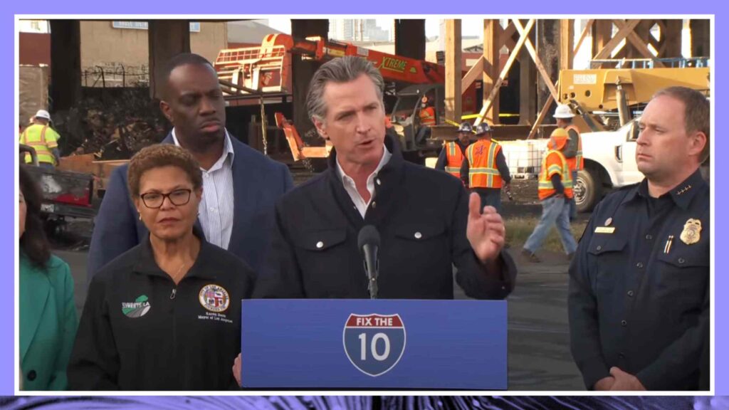 Governor Newsom and Mayor Bass Provide Update on 10 Freeway Incident Transcript