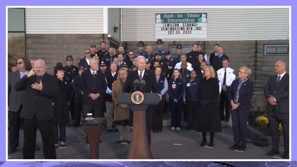 President Biden Pays Respects to the Victims of the Attack in Lewiston, Maine Transcript