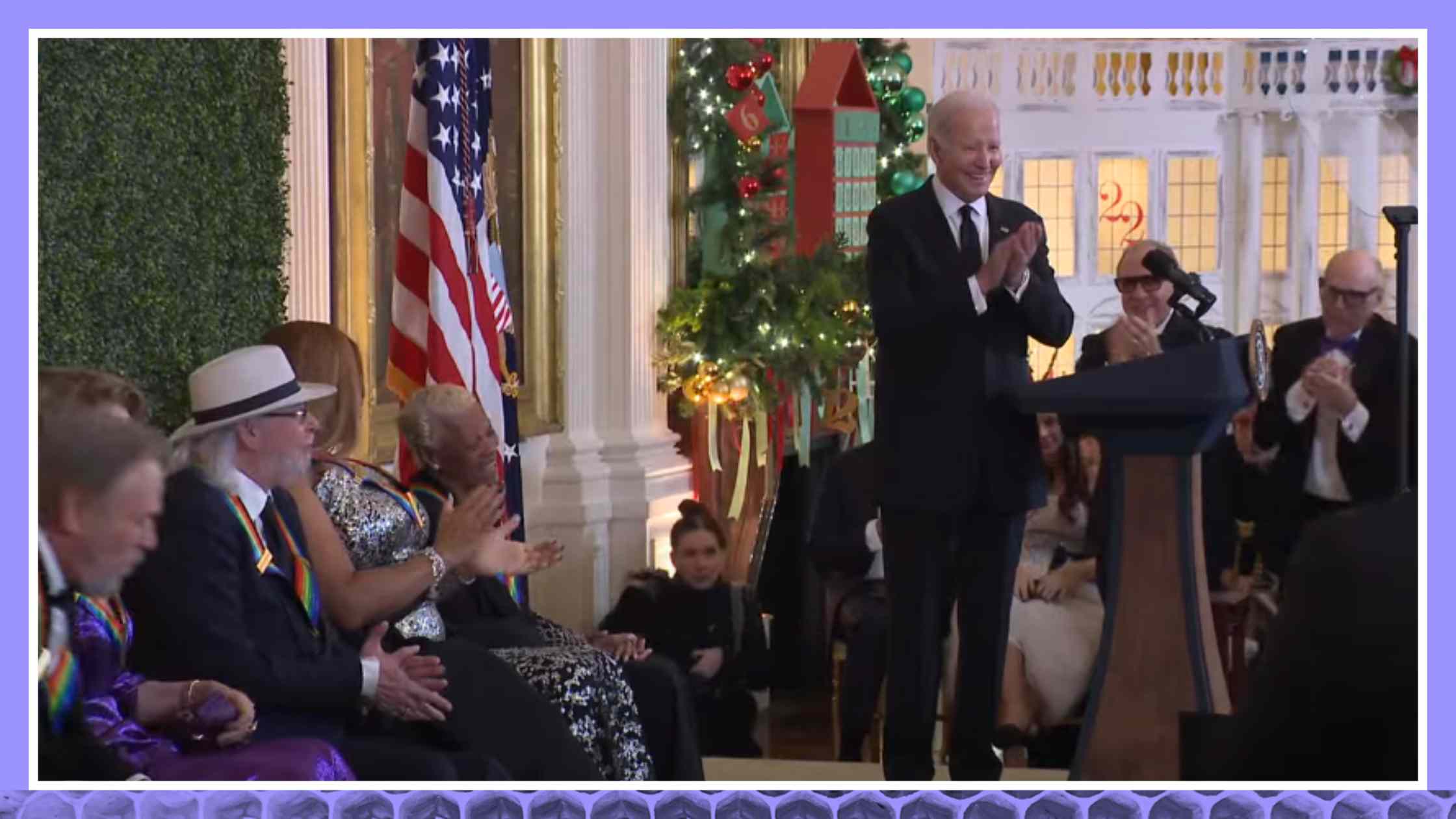 President Biden and the First Lady Host Kennedy Center Honorees Transcript