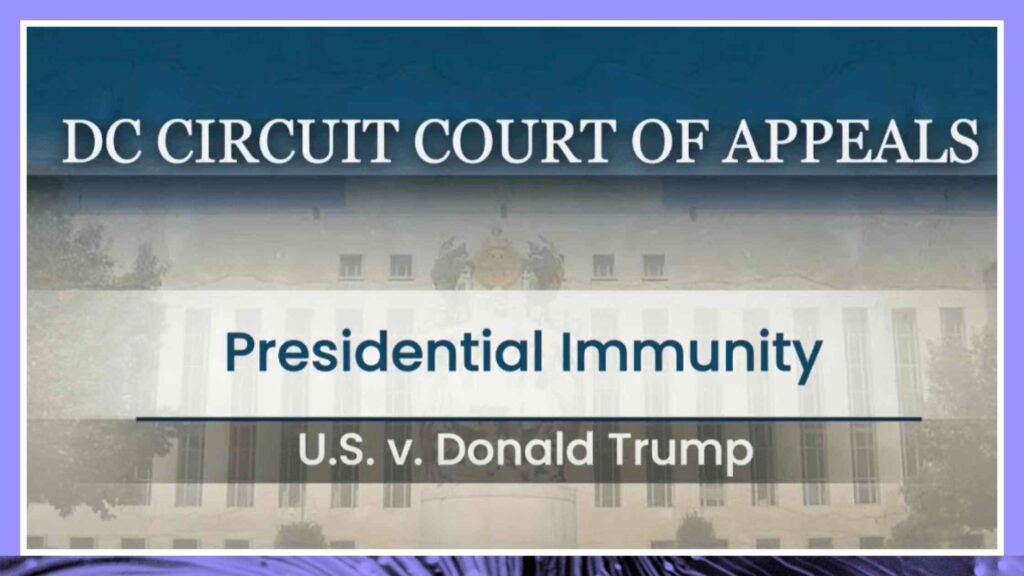 DC Circuit Court of Appeals Oral Argument U.S. v. Trump 1/10/24 Transcript
