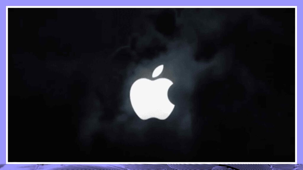 Apple Logo in NIght Sky