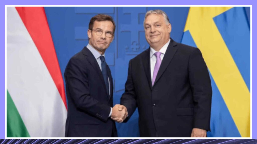 Ulf Hjalmar and Viktor Orbán Shaking Hands