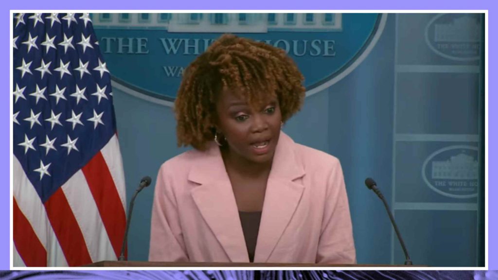 Karine Jean-Pierre delivers white house press briefing