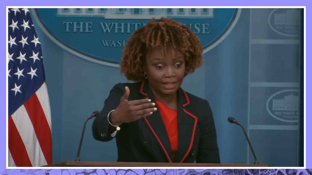 Karine Jean-Pierre gives white house press briefing