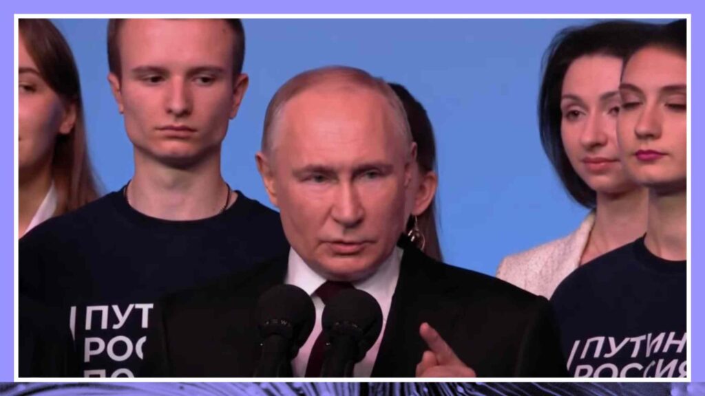 Putin Giving Election Victory Speech